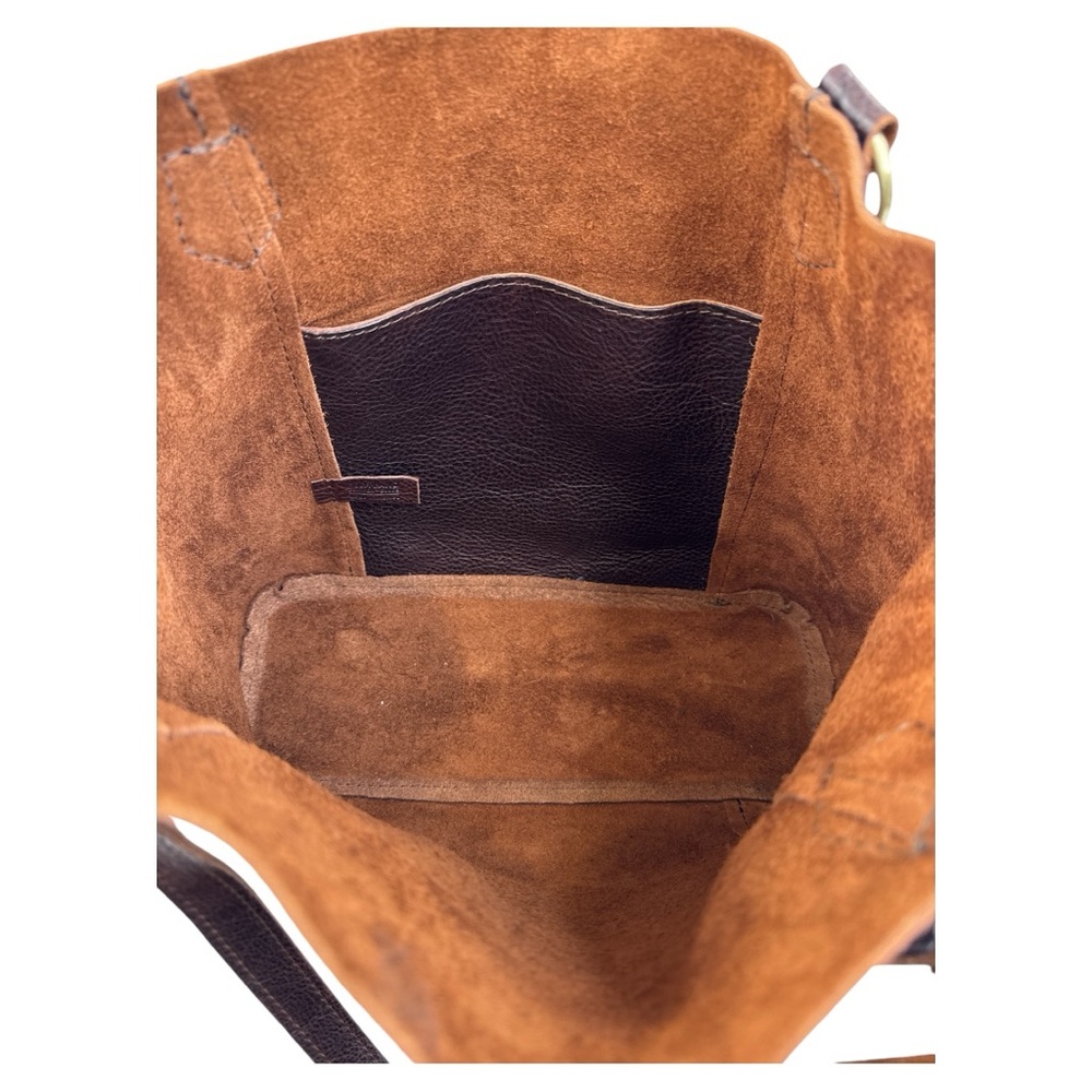 PORTLAND LEATHER COMPANY MEDIUM CROSSBODY TOTE GRIZZLY - Picture 10 of 13